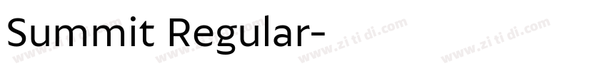 Summit Regular字体转换